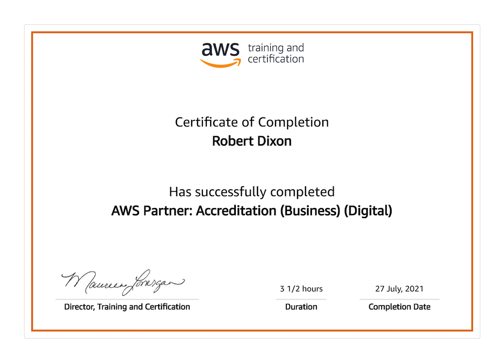 AWS Partner Accreditation Business