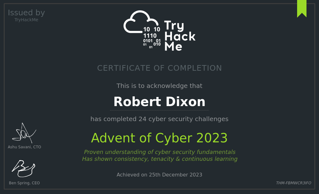 TryHackMe Advent of Cyber 2023